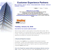 Tablet Screenshot of customerexperiencepartners.com